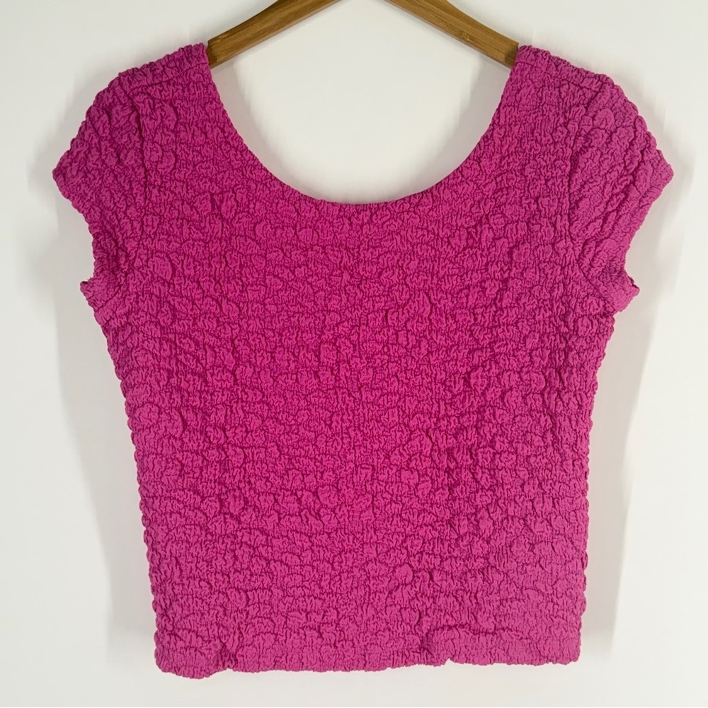 Maeve By Anthropologie Socialite Popcorn Tee Pink Size XS